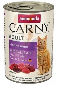Animonda Cat Carny Adult smak: wołowina i jagnięcina 12 x 400g