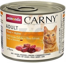 Animonda Cat Carny Adult smak: wołowina i kurczak 12 x 200g