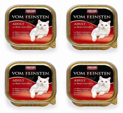 Animonda Vom Feinsten Adult Cat smak: z wołowina i ziemniakami 6 x 100g