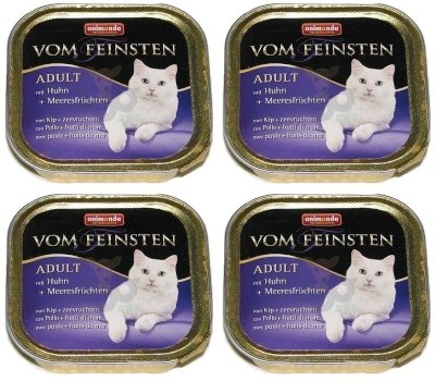 Animonda Vom Feinsten Adult Cat smak z kurczakiem i owocami morza 30 x 100g AN-83306