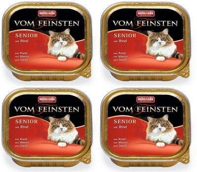 Animonda Vom Feinsten Senior Cat smak: z wołowiną 6 x 100g