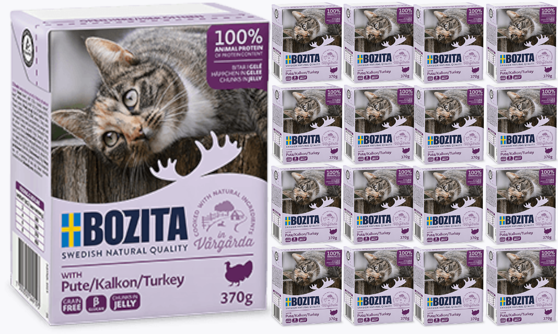 Bozita Cat Kawałki Indyka W Galaretce 16 x 370g