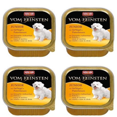 Animonda Dog Vom Feinsten Junior smak: drób i serca indyka 24 x 150g