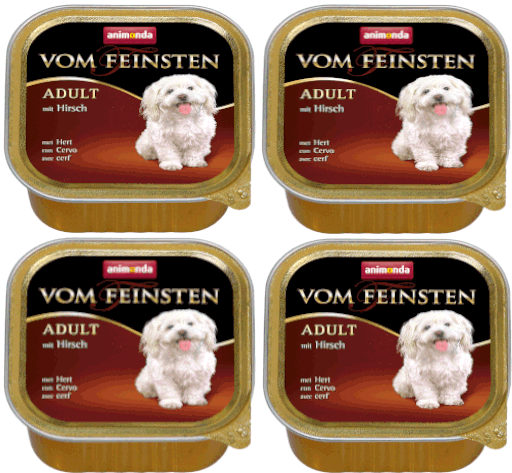 Animonda Dog Vom Feinsten Adult smak: jeleń 24 x 150g
