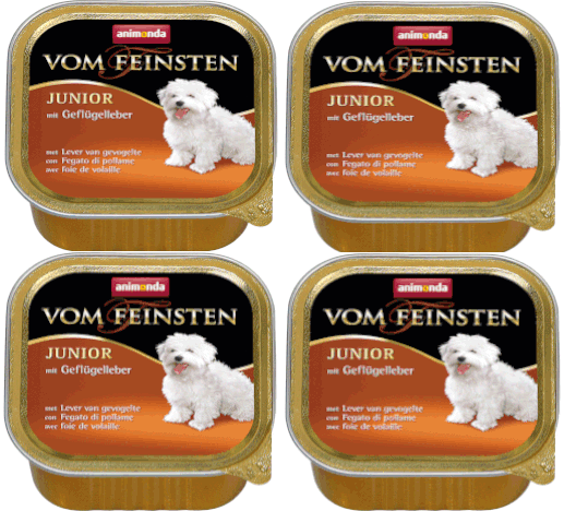 Animonda Dog Vom Feinsten Junior smak: wątróbka drobiowa 24 x 150g