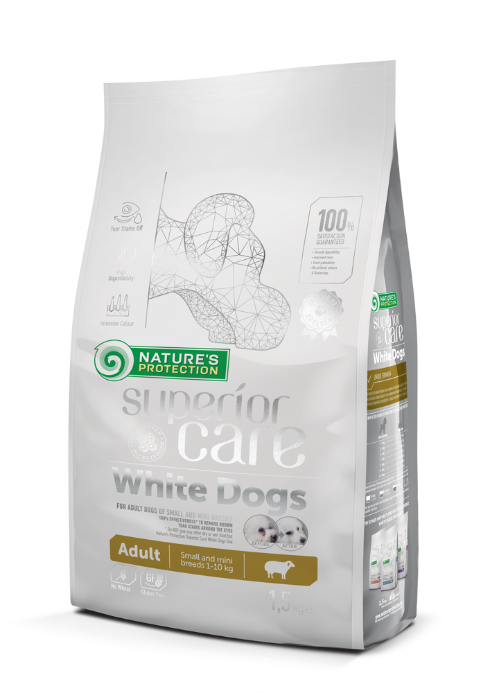 Natures Protection Protection Superior Care White Dogs Dorosłe 1,5kg