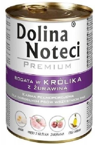 Dolina Noteci Premium Królik z żurawiną 400g