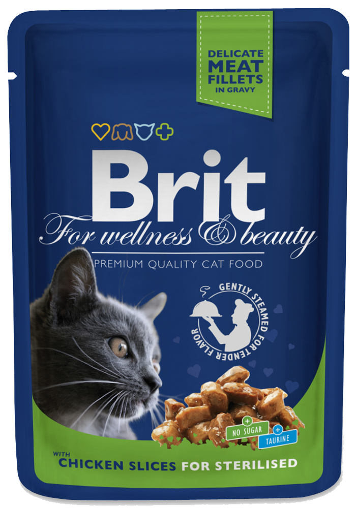 Brit Cat Sterilised KURCZAK 100g