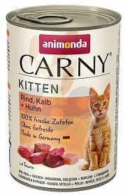Animonda Cat Carny Kitten smak: cielęcina i drób 400g