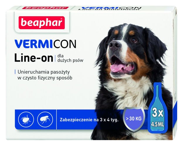 Opinie o  VERMICON Line-on Pies L powyżej 30kg pipeta 3 x 4,5ml)