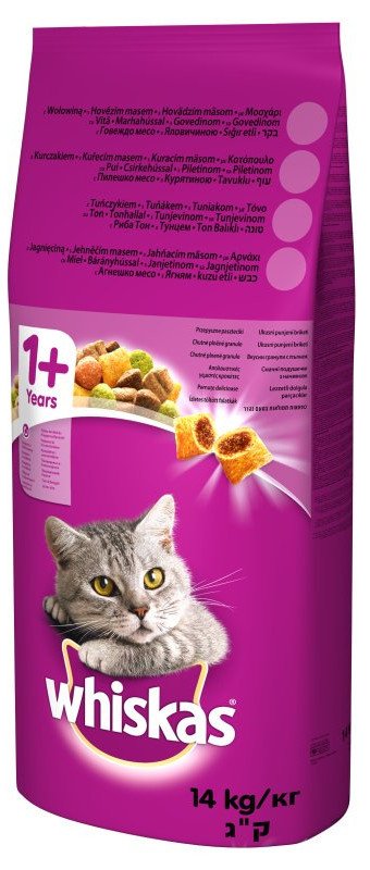 Whiskas Adult Wołowina i marchewka 14 kg