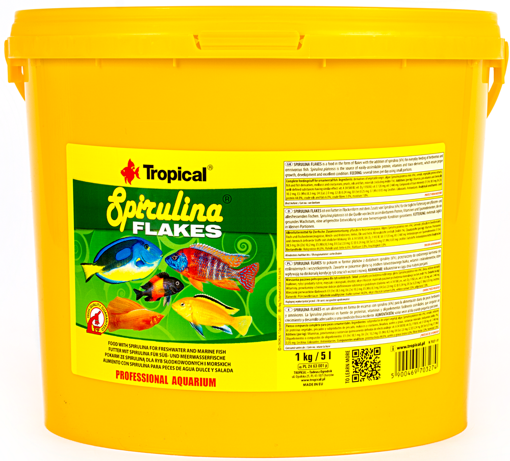 Tropical Spirulina Flakes 5L/1Kg 70327