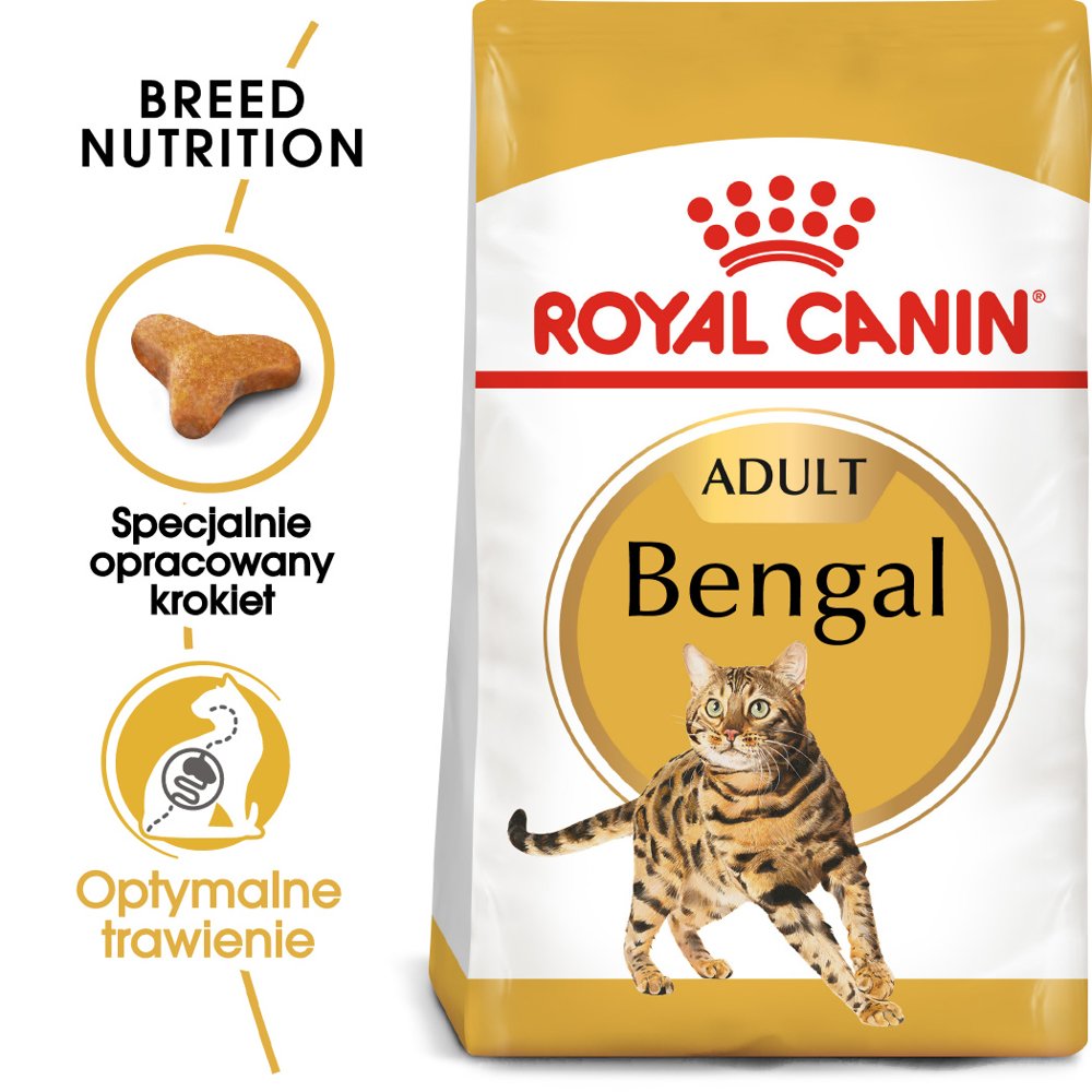 Royal Canin bytówka ROYAL CANIN Bengal 2kg + Pojemnik na karmę Curver 10l 4kg 236590