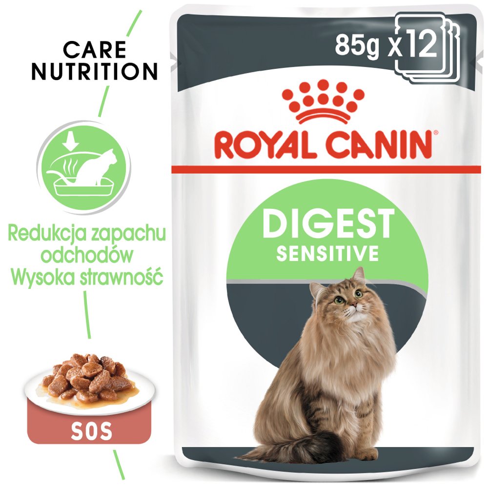 Royal Canin Digest Sensitive 24x85g saszetka Sos) 16502-uniw