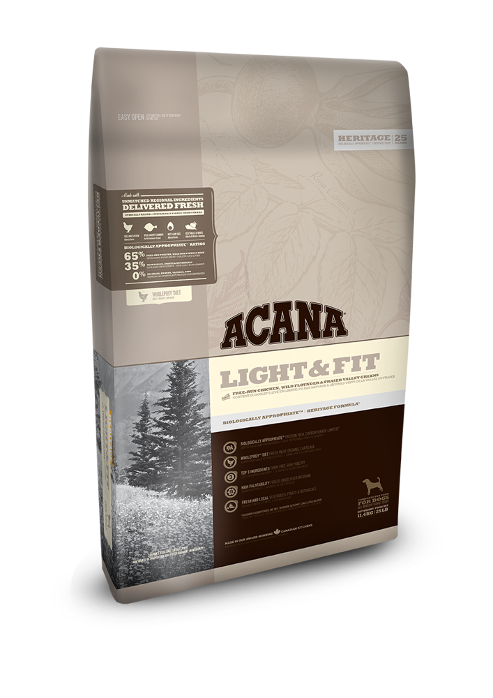 Acana HERITAGE Light & Fit Dog 11,4kg 18321-uniw