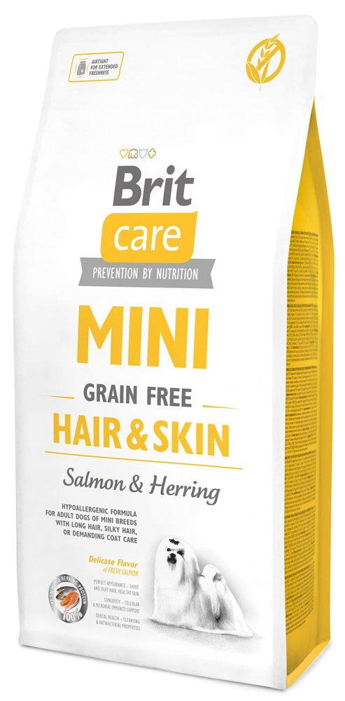 Brit CARE Mini Grain-Free Hair&Skin 7kg 110-170784