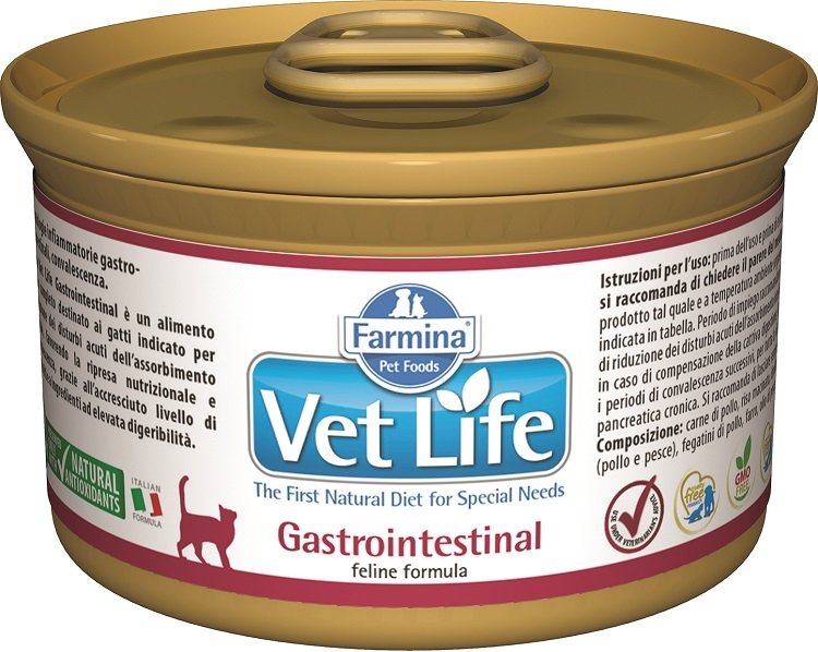 Farmina Vet Life Gastrointestinal Cat 85g 22686-uniw