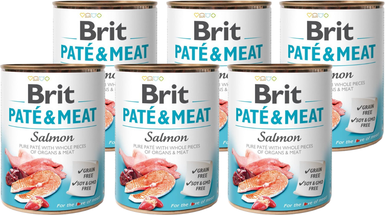 Brit PATE & MEAT SALMON 6x400g 22832-uniw
