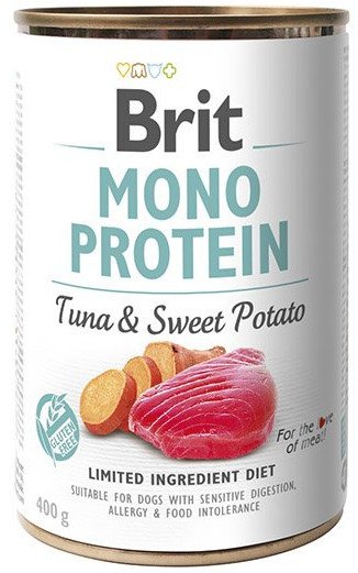 Brit MONO PROTEIN TUNA & SWEET POTATO 400g 22809-uniw