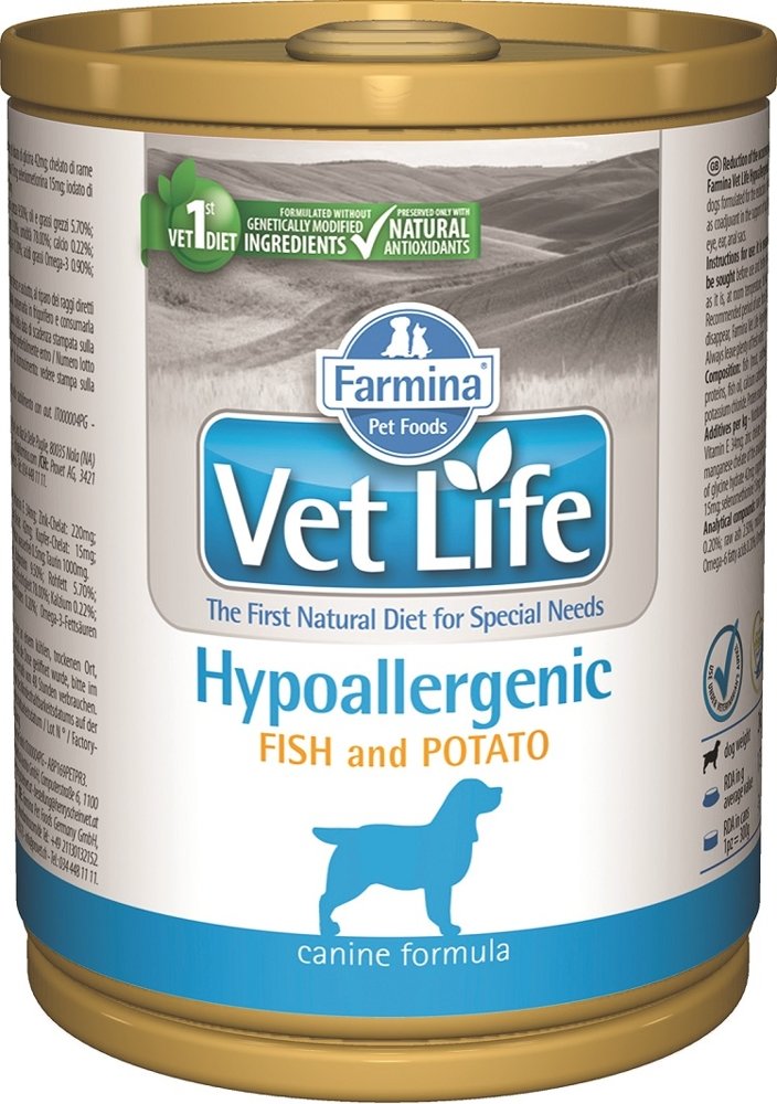 Farmina Vet Life Hypoallergenic Fish & Potato Dog 12x300g 22855-uniw