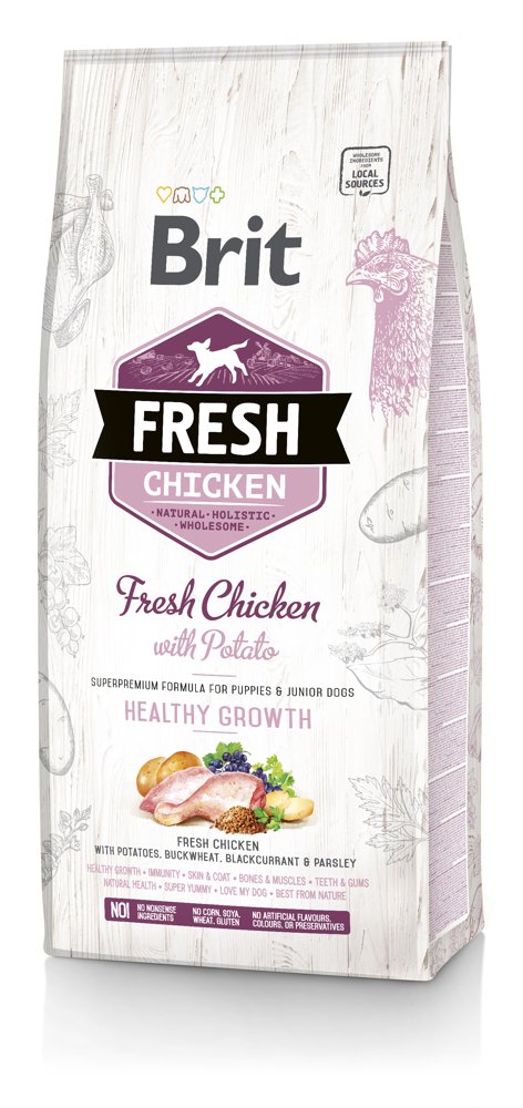 Brit Fresh Puppy Healthy Growth Chicken&Potato 12 kg