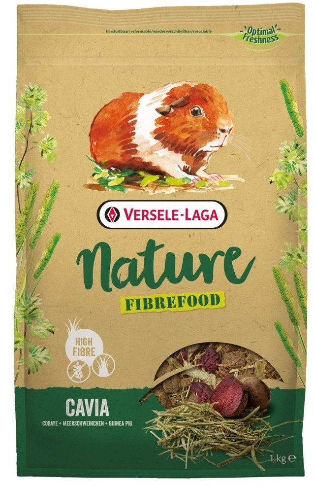 Versele-Laga Cavia Nature Fibrefood 1kg wysokobłonnikowy pokarm dla świnki morskiej 24490-uniw