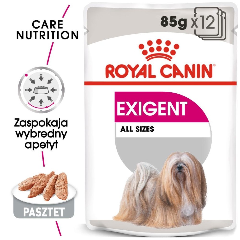 Royal Canin CCN Exigent 12x85g karma mokra pasztet dla psów dorosłych wybrednych 25441-uniw