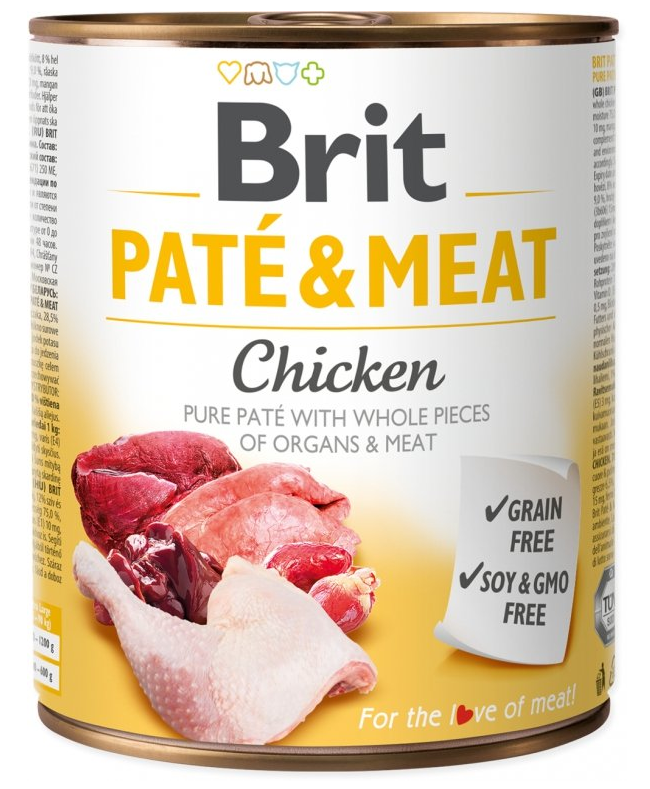 Brit PATE & MEAT CHICKEN 800g