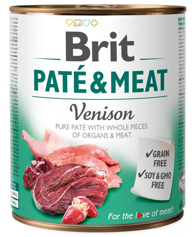 Brit PATE & MEAT VENISON 800g