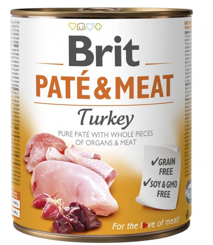 Brit PATE & MEAT TURKEY 6x800g