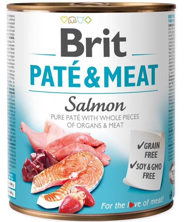 Brit PATE & MEAT SALMON 6x800g