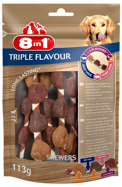 8in1 Przysmak 8in1 Triple Flavour Skewers 6 szt. Dostawa GRATIS od 99 zł + super okazje