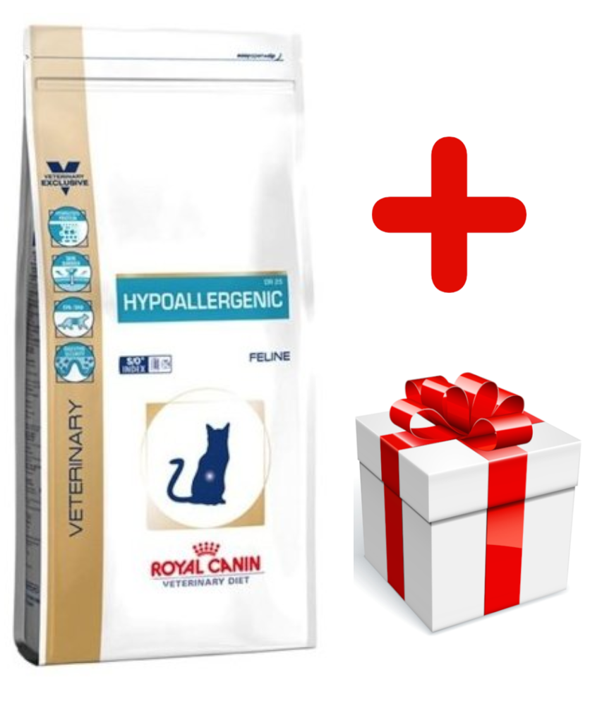 ROYAL CANIN Hypoallergenic DR 25 4,5kg + niespodzianka dla kota GRATIS!