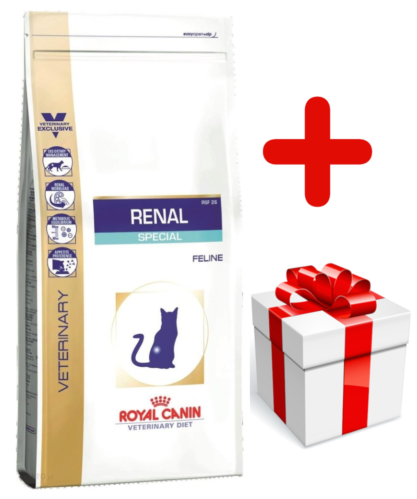 ROYAL CANIN Renal Special Feline RSF 26 4kg + niespodzianka dla kota GRATIS!