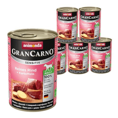 Animonda GranCarno Sensitiv Adult Dog smak Wołowina Ziemniaki 6x400g AN-82409