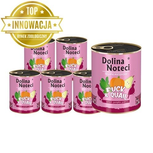 Dolina Noteci PREMIUM SUPERFOOD kaczka i przepiórka 6x800g 36710-uniw