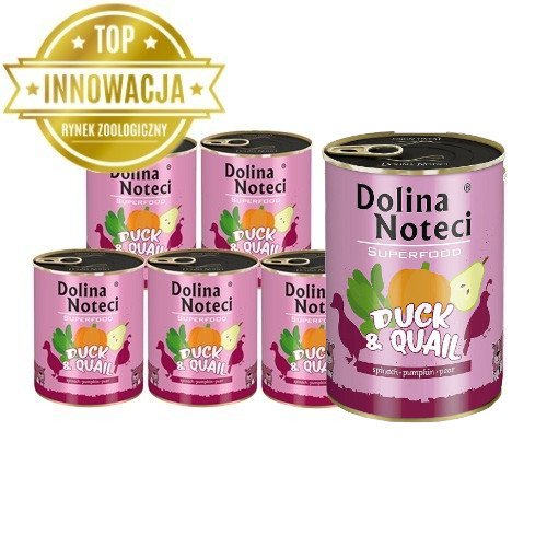 Dolina Noteci PREMIUM SUPERFOOD kaczka i przepiórka 6x400g 36705-uniw