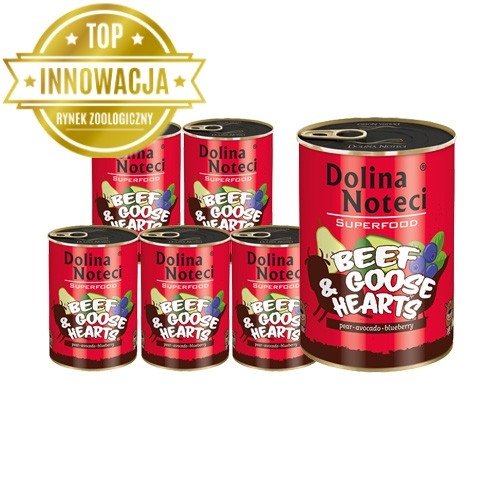 Dolina Noteci PREMIUM SUPERFOOD wołowina z sercami z gęsi 6x800g 36721-uniw