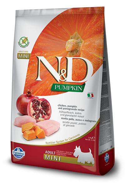Farmina N&D Grain Free Pumpkin Chicken&Pomegranate Adult Mini 0,8 kg