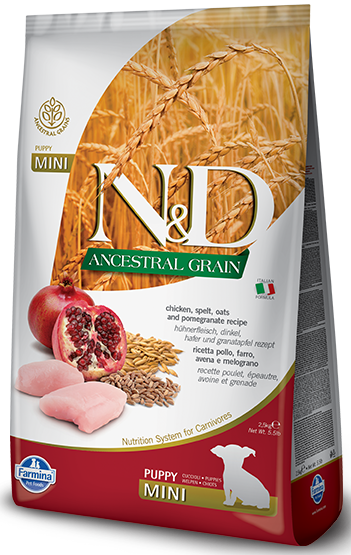 Farmina N&D Low Grain Chicken & Pomegranate Puppy Mini 2,5 kg