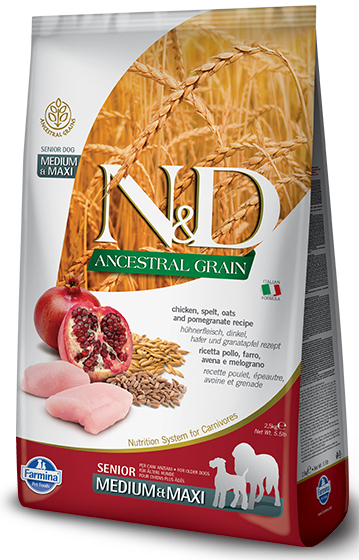 Farmina N&D Low Grain Chicken&Pomegranate Senior Medium&Maxi 12 kg
