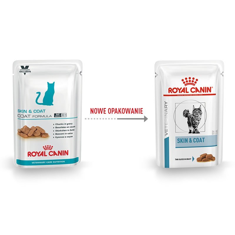 Royal Canin weterynaria Skin&Coat Coat Formula 12x85g saszetka 37602-uniw