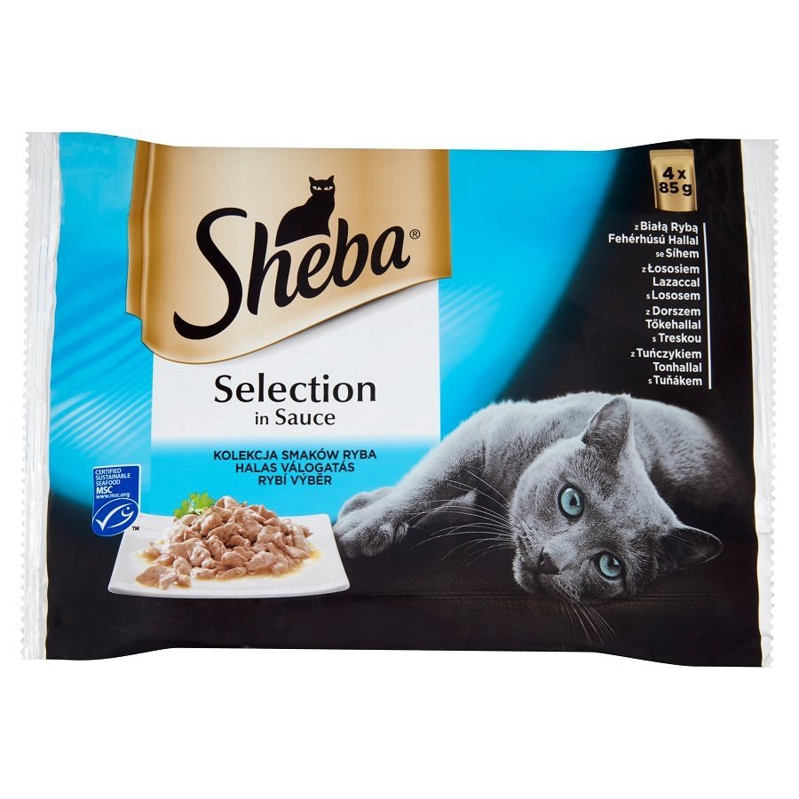 Sheba Selection w Sosie Smaki Rybne 4x85g 38905-uniw
