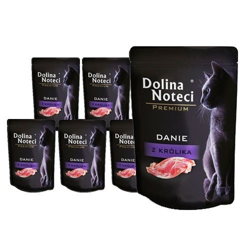 Dolina Noteci Premium danie z królika dla kotów dososłych 10x85g 38967-uniw