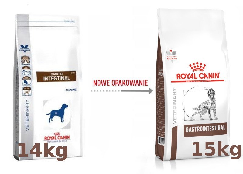 Royal Canin Veterinary Diet Gastro Intestinal GI25 15 kg