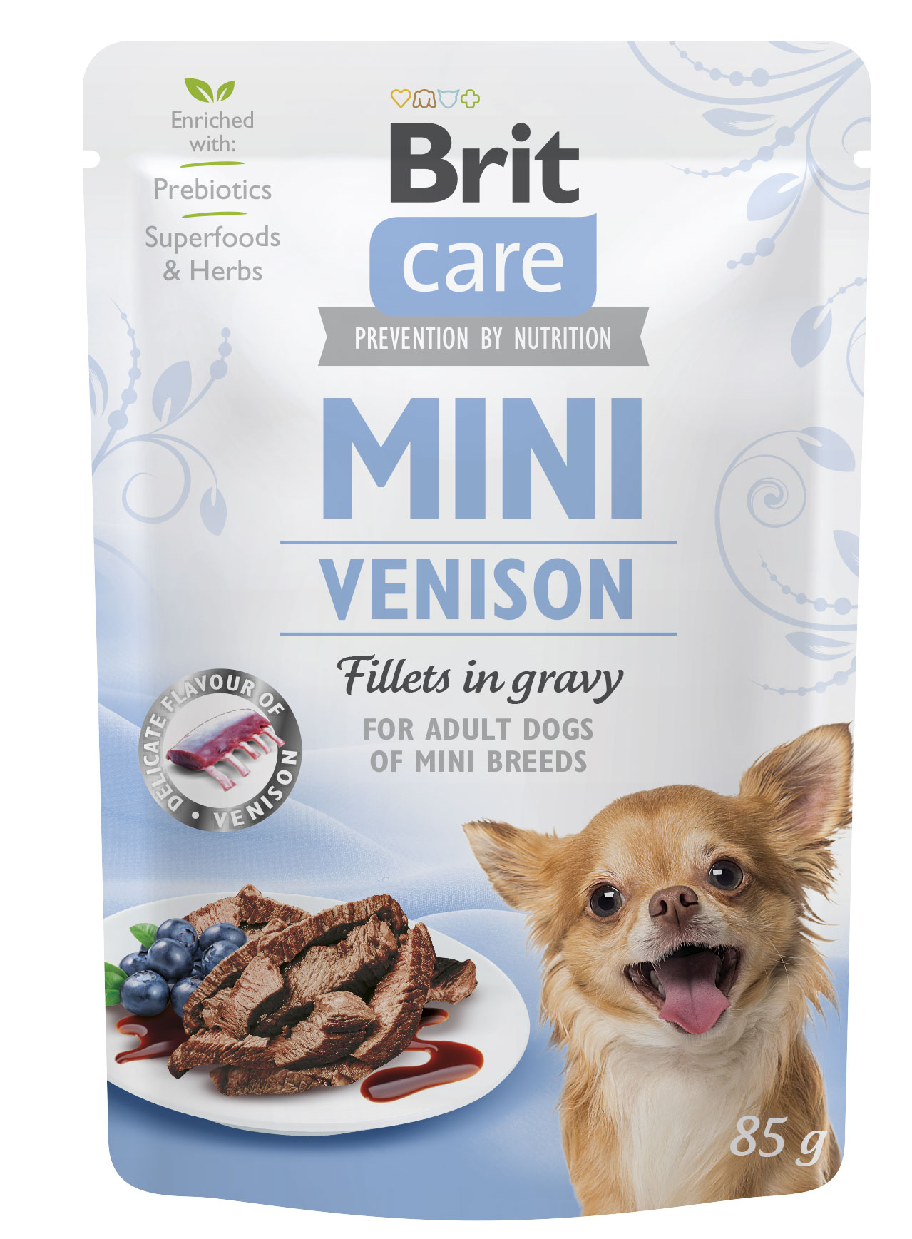 Brit Care Mini Venison fillets in gravy 85g 42202-uniw