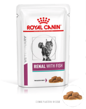 Royal Canin weterynaria Renal with Fish 12x85g saszetka 291740