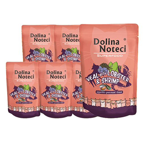 Dolina Noteci Superfood cielęcina z homarem i krewetkami saszetka 10x85g 42322-uniw