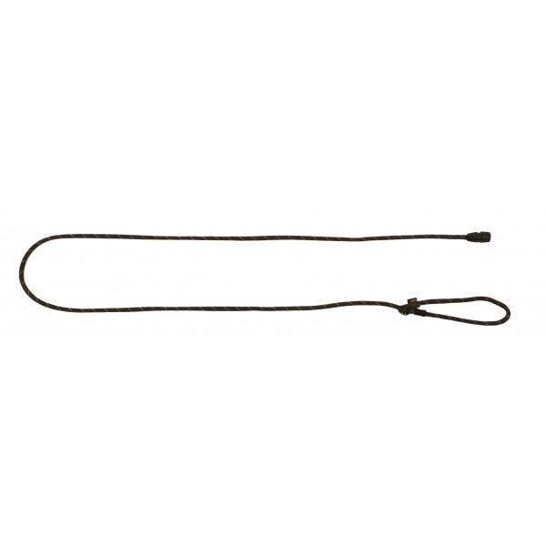 Kerbl Smycz sznurkowa GoLeyGo z Adapterem,brązowa 12mm x 140-200cm,M,max.15kg
