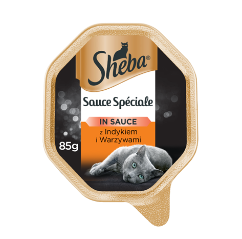 Sheba Sauce Speciale 85g z Indykiem i Warzywami mokra karma w sosie 42568-uniw